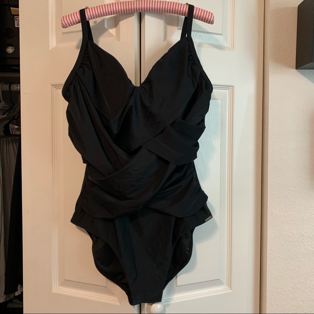 Capriosca Criss Cross One Piece Swimsuit NWT